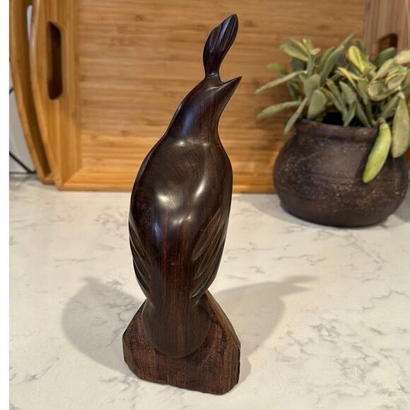 Vintage Ironwood Seri Quail Hand carved Sculpture, Kino Indians of Mexico  7” - Picture 1 of 8